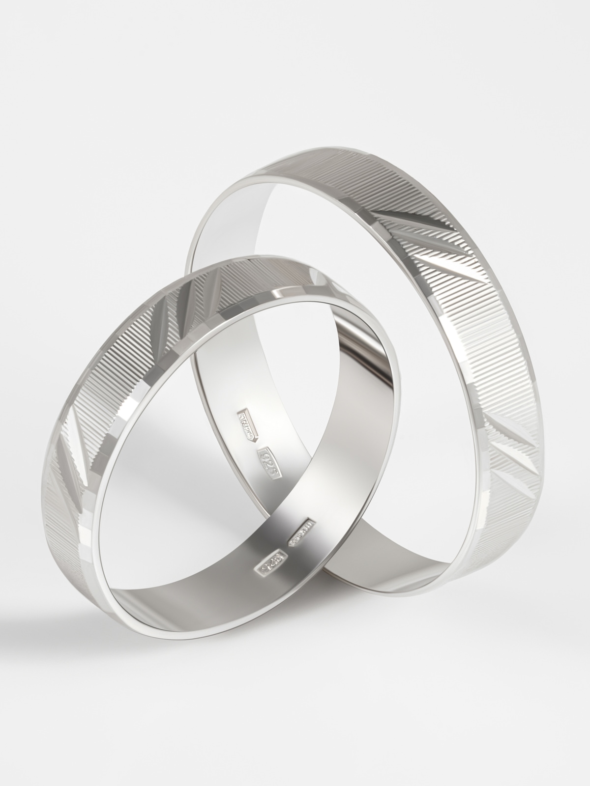 Кольцо серебро 925 обручальное