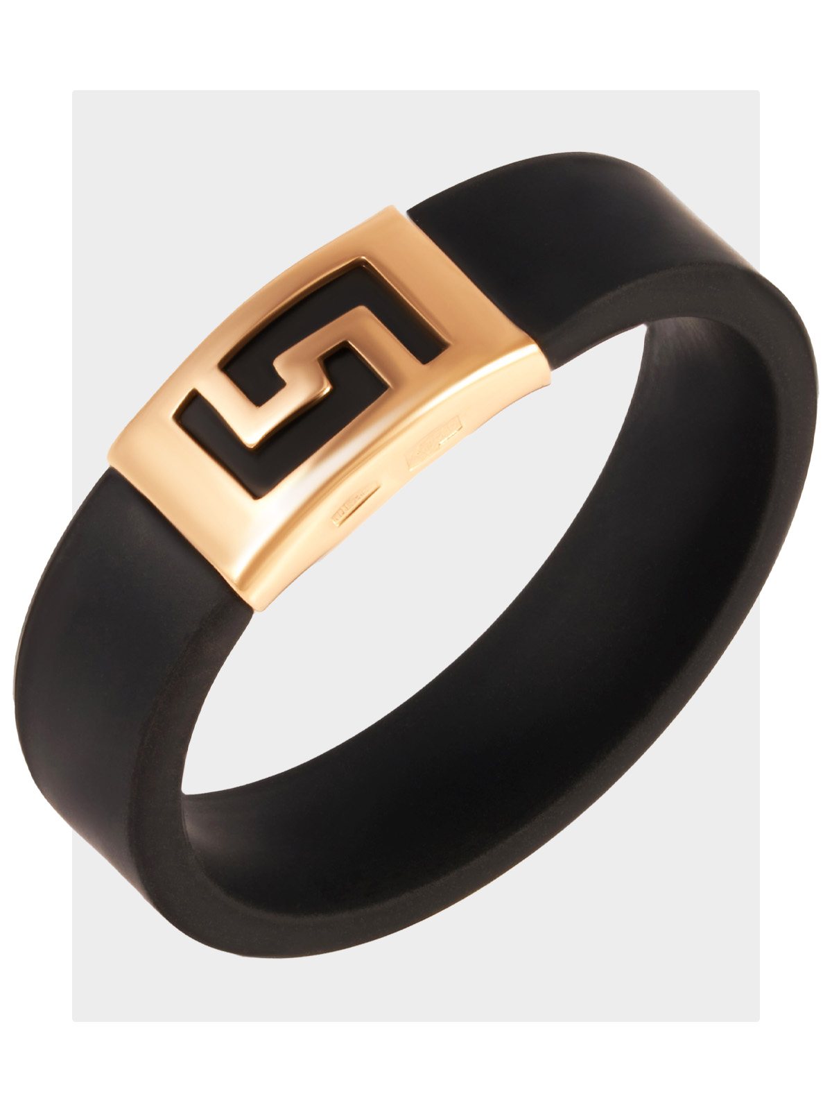 Каучуковое кольцо золото 585 ширина 6 мм