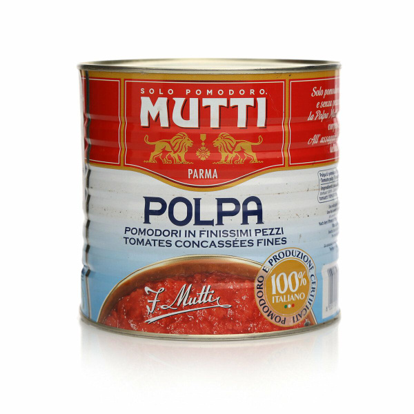 Мелконарезанные томаты Mutti (Мутти), Италия, ж/б 2,5 кг - купить с ...