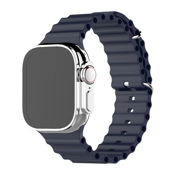 Силиконовый ремешок для смарт часов Apple Watch series 1-8 и Эпл Вотч ...