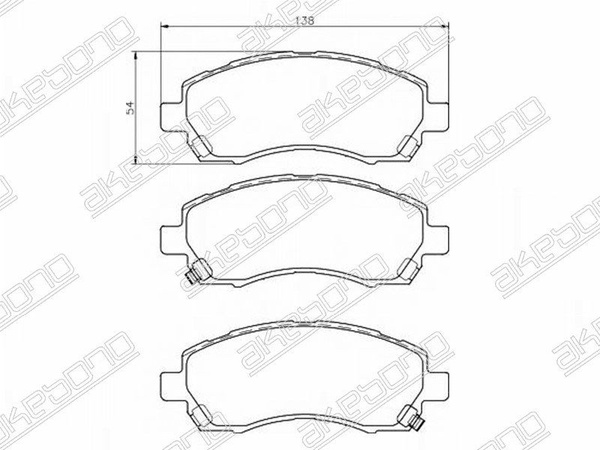 Колодки тормозные (Спереди) Subaru Impreza 92-07 / Legacy 89-09