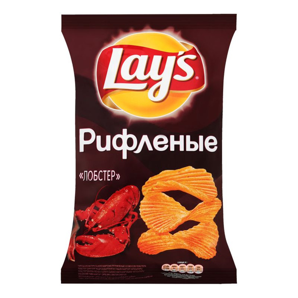 Чипсы Лейс рифленые Лобстер - купить с доставкой по выгодным ценам в ...