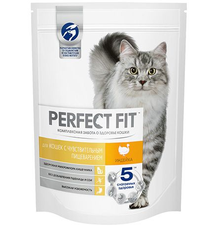 Perfect Fit Sensitive / Сухой корм Перфект Фит для чувствительных кошек ...