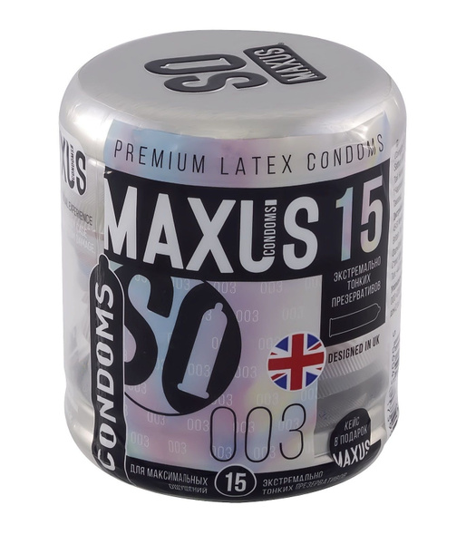 Экстремально тонкие презервативы MAXUS Extreme Thin - 15 шт. - купить с ...