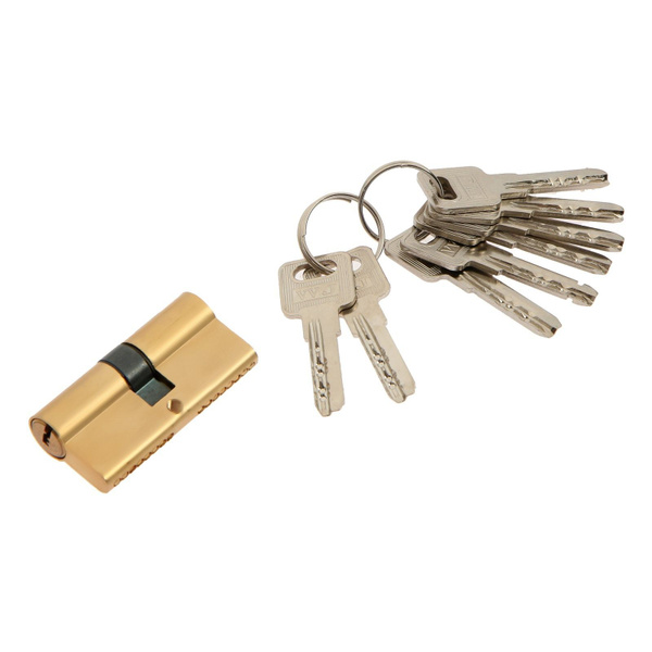 ТУНДРА Цилиндровый механизм для китайской двери, 65 мм, латунь, 7 ...