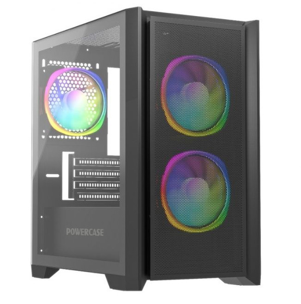 Компьютерный корпус Powercase Alisio Micro Z3B ARGB (CAMZB-A3) черный ...