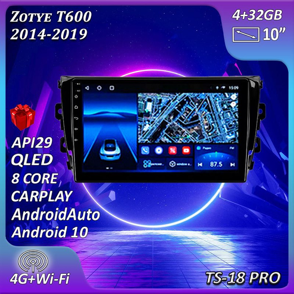 Штатная автомагнитола Multimedia Factory TS18PRO/ 4+32GB/Zotye T600 ...