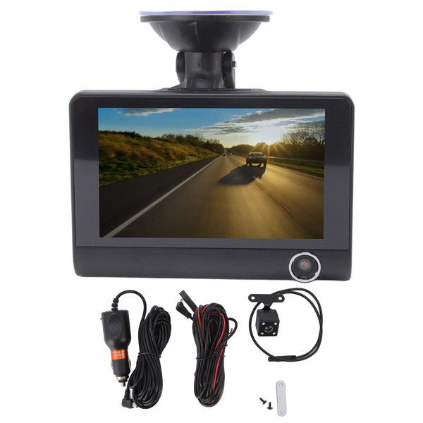Видеорегистратор для вождения в зеркале заднего вида, 4,0-дюймовый ...