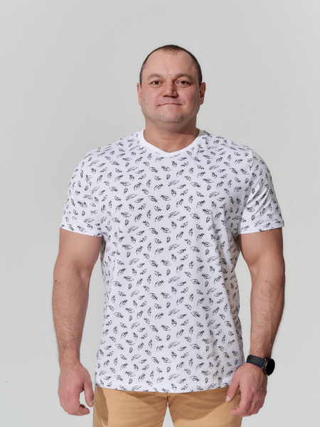 Футболка MR. BIGMAN, размер 70, цвет белый, 100% хлопок - купить по ...