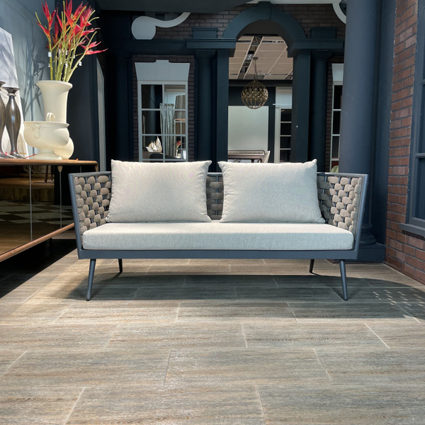 Уличный диван ИТАЛИЯ LA SEGGIOLA NICE, металл, полиэстер, коричневый ...