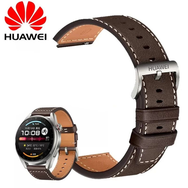 Ремешок из натуральной кожи Ремешок Для Huawei Watch 3 pro / Watch3 Pro ...