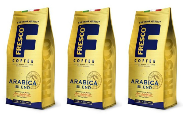 Fresco Кофе в зернах Arabica Blend, 200 г, 3 уп - купить с доставкой по ...