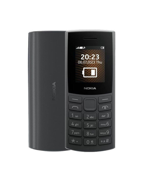 Мобильный телефон Nokia 105 DS (2023) TA-1557 Charcoal, черный - купить ...