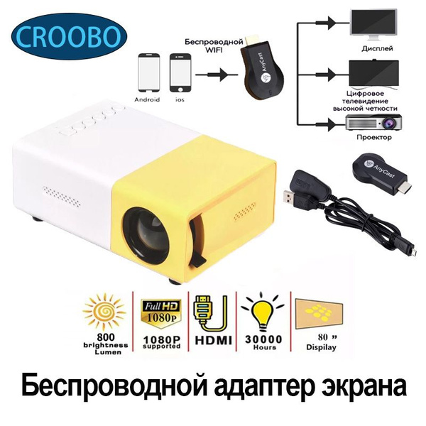 Проектор Croobo YG300 купить по доступной цене с доставкой в интернет ...