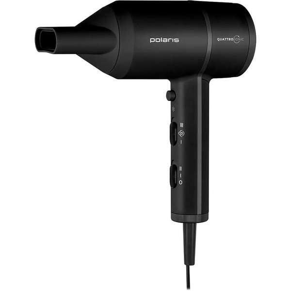 Фен для волос Polaris PHD 2044Ti Quattro Ionic, черный - купить по ...