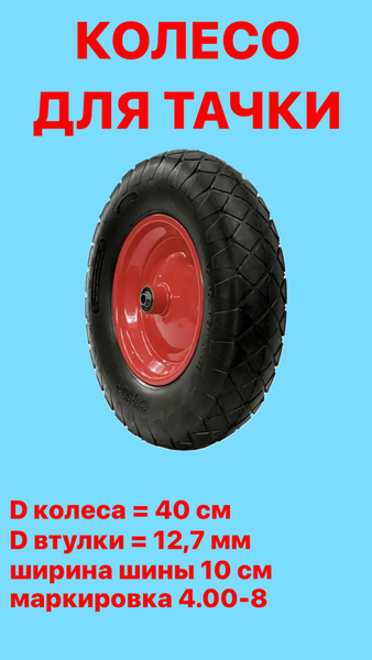 Колесо для садовой тачки LYUKS Колесо-600, 600 кг - купить по выгодным ...