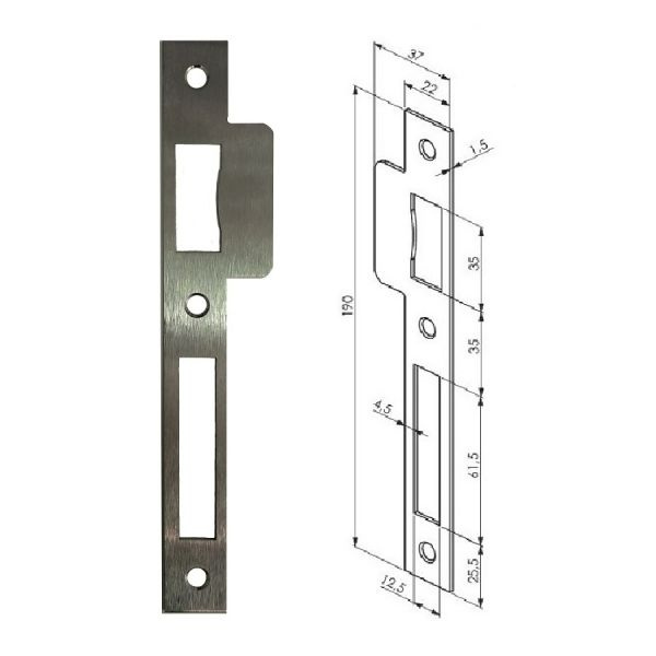 ABLOY 4673 запорная планка (нержавеющая сталь) к замку 4202R - купить ...
