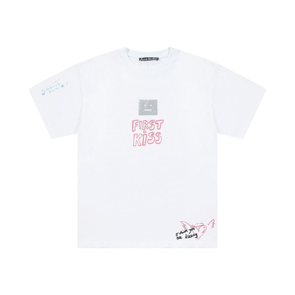 Футболка Acne Studios, размер 48, цвет белый, Cotton - купить по ...