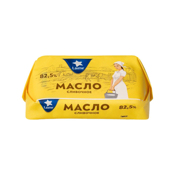 Масло сливочное LAIME 82,5%,180 г - купить с доставкой по выгодным ...