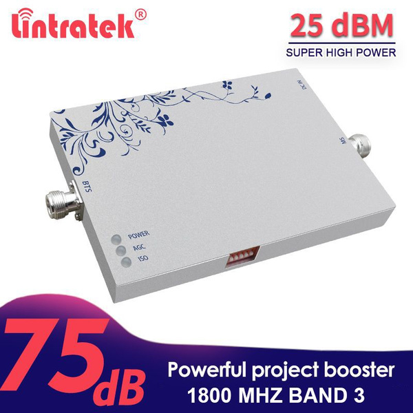 Lintratek 75dB Gain 2G/3G/4G GSM Мощный усилитель сотовой связи Band3 ...