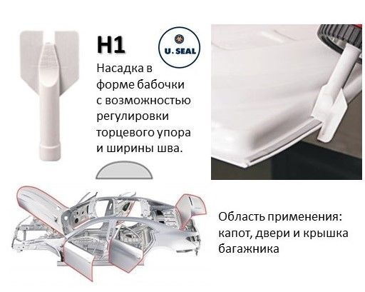 Насадка щелевая U-Seal Насадка для герметика - купить по доступным ...