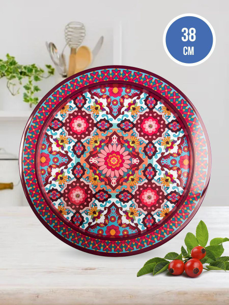 Рязанская фабрика жестяной упаковки Поднос, 38 см х 38 см, 1 шт купить ...