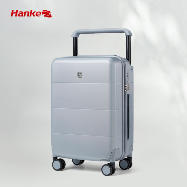 Чемодан HANKE, S серый, лёгкий, на колёсах, ручная кладь - купить с ...