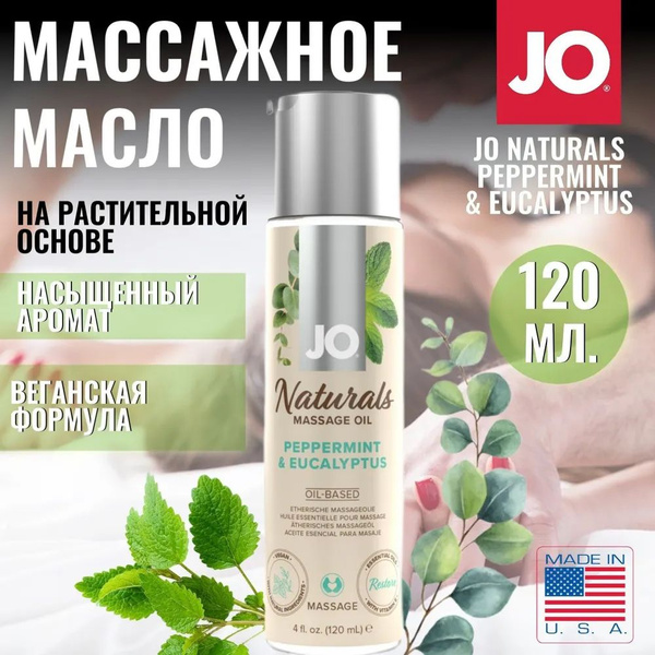 Характеристики Массажное масло с ароматом перечной мяты и эвкалипта JO ...