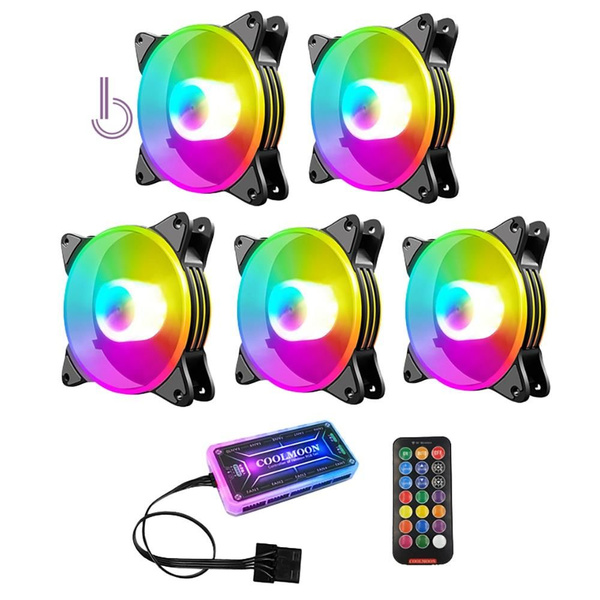 (O P S I) Корпус компьютера охлаждения ПК Adjust 120 мм 6Pin Тихий + ИК ...