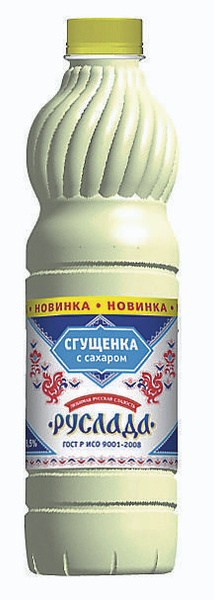 Упаковка 6 бутылок Сгущенка с сахаром Алексеевский "Руслада" 1%, 1000г ...