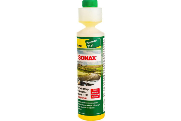 Стеклоомыватель концентрат Sonax 1:100 аромат "Лимон" 250мл. 373141 ...
