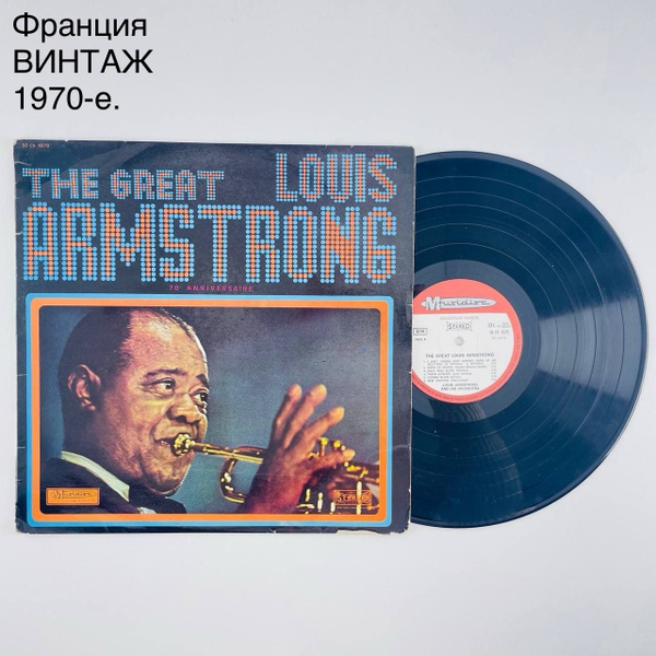 Винтажная виниловая пластинка "The Great Louis Armstrong. 70 ...
