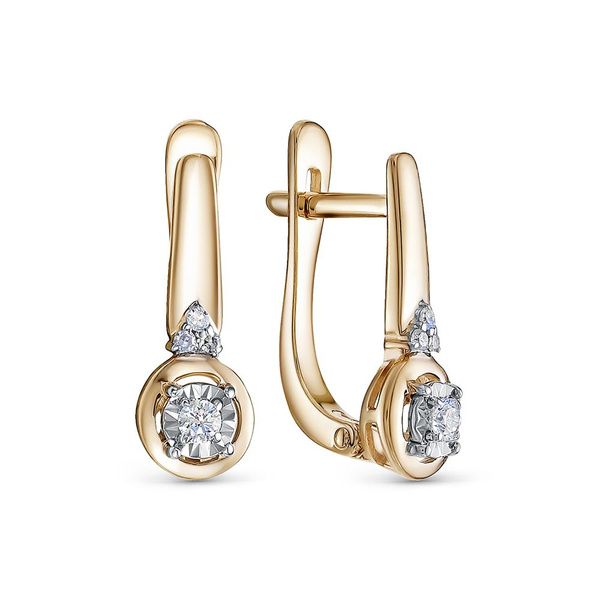Vesna jewelry Серьги ювелирные Золото красное 585 пробы - купить с ...