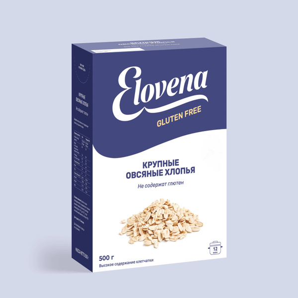 Овсяные хлопья, без глютена Nordic Elovena ( Нордик Еловена ) 500 г ...