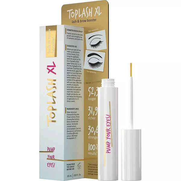 TOPLASH Сыворотка для роста ресниц XL Lash And Brow Booster - купить с ...