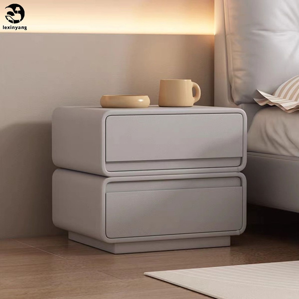 Тумба прикроватная Прикроватная тумбочка в минималистском кремовом ...