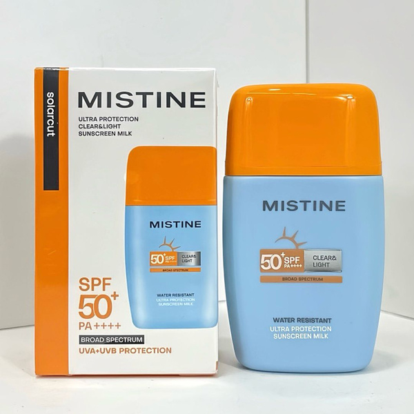 MISTINE Легкий солнцезащитный крем для лица, SPF 50+, без белого следа ...