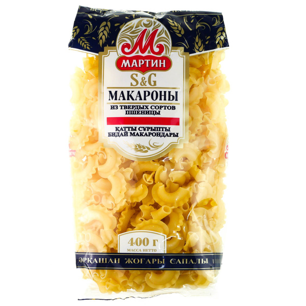 Макароны из твердых сортов пшеницы от Мартина гребешки 400 г - купить с ...