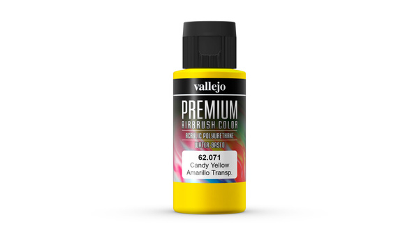 Краска для аэрографа Vallejo Premium/ желтый кэнди (арт.62071) - купить ...