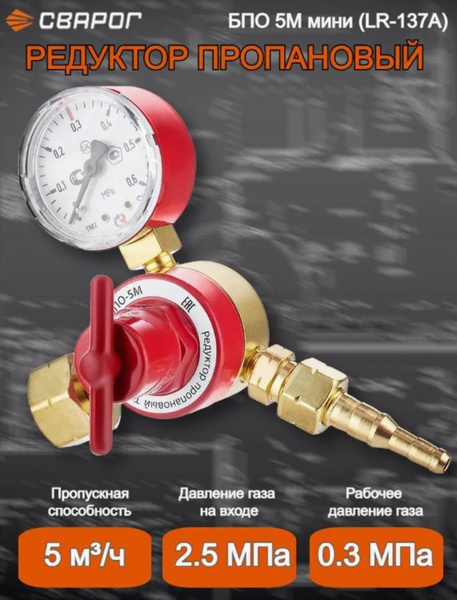 Редуктор пропановый БПО-5М мини Сварог (LR-137A) купить на OZON по ...