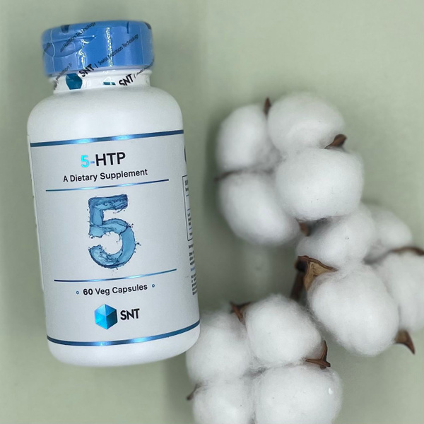 SNT 5-HTP 100 mg 60 Veg Capsules, СНТ 5-гидрокситриптофан 100 мг ...