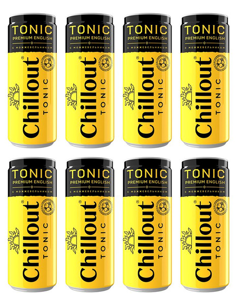 Газированный напиток Chillout Premium English Tonic, 8 шт x 330 мл ...