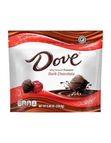Шоколадные конфеты Dove Promises (Dark Chocolate) Тёмный шоколад, 239.8 ...