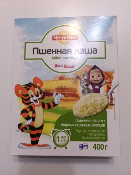 Каша пшенная финская Тигренок Myllyn Paras (Мюллюн Парас), 400 г ...