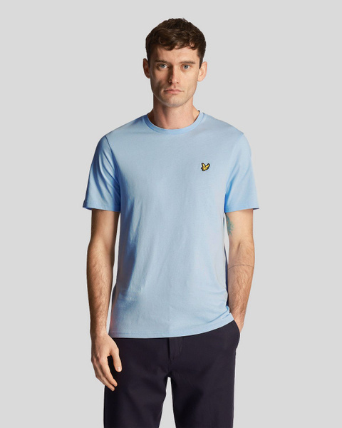 Футболка Lyle & Scott, размер 54, цвет голубой, 100% хлопок - купить по ...