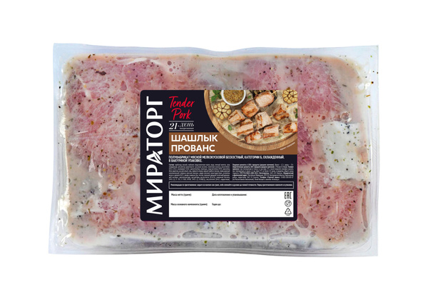 Шашлык свиной Мираторг Прованс Tender Pork, охлаждённый, 1,2 кг ...