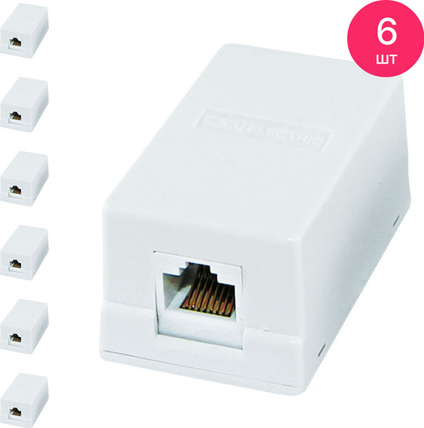 Розетка компьютерная TDM Electric / ТДМ Электрик 1x8P-8C RJ-45 CAT5e ...