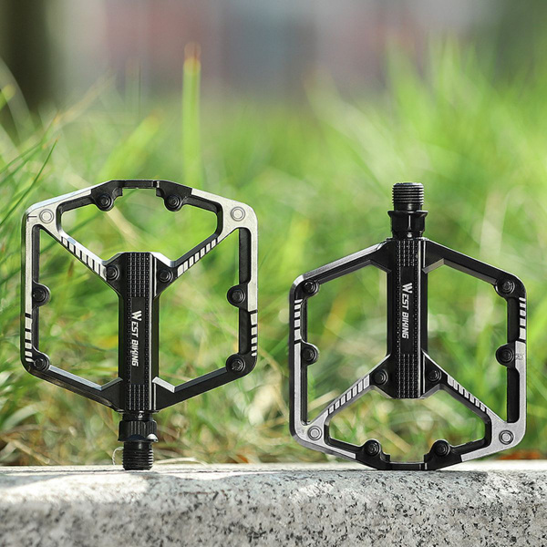 Алюминиевые педали для велосипеда (2 штуки), с подшипником скольжения ...