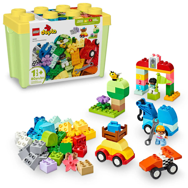 2024 LEGO DUPLO Кирпичная коробка для легковых и грузовых автомобилей ...
