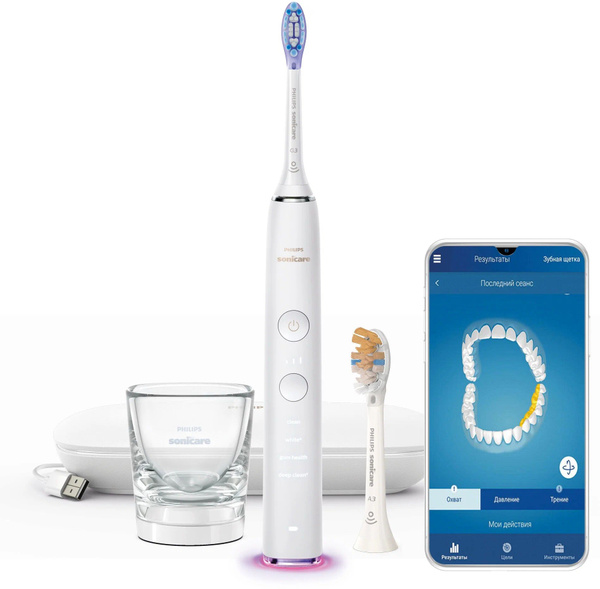 Звуковая зубная щетка Philips HX9917, белый купить на OZON по низкой ...
